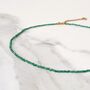 Green Aventurine Gemstone Beaded Necklace, thumbnail 3 of 6