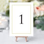 Modern Gold Table Numbers, thumbnail 1 of 6