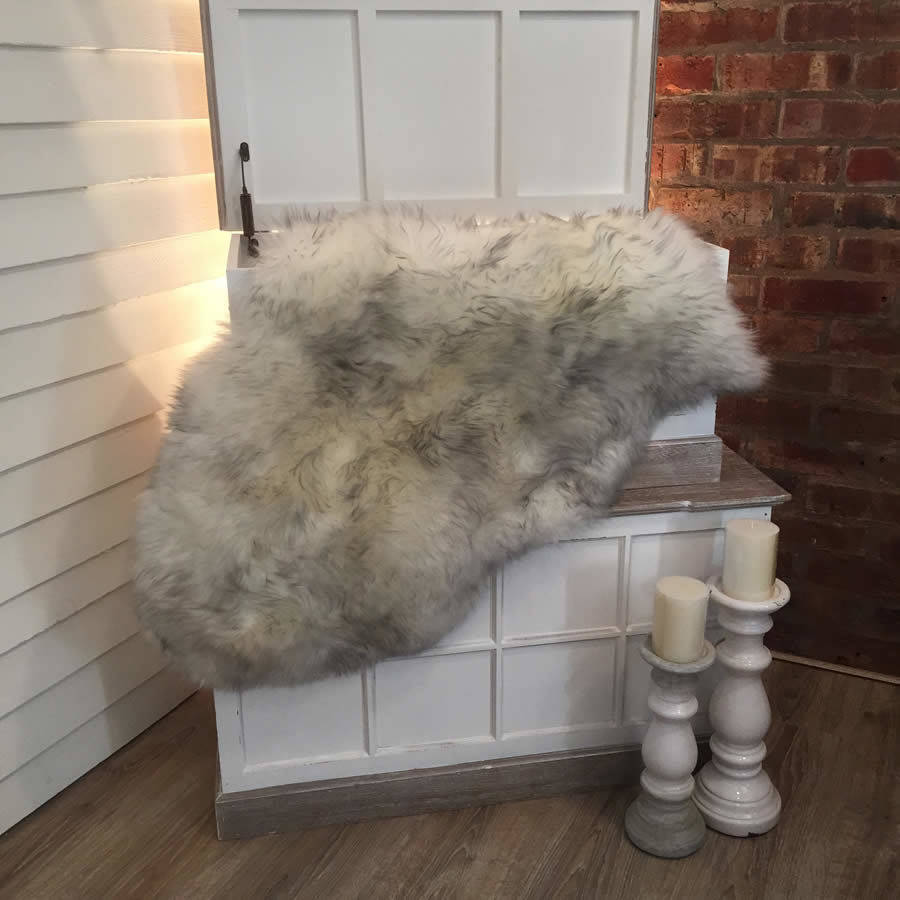 Luxury Grey Tip Sheepskin Rugs By Cowshed Interiors