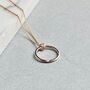 Hammered Ring Necklace, thumbnail 1 of 4