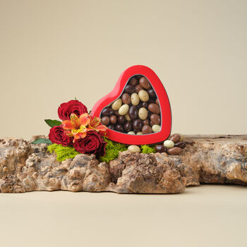Heart Full Of Almonds Covered In Assorted Chocolate, 2 of 7