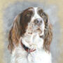 Custom Pet Portrait Painting On Linen Canvas Board, thumbnail 7 of 12