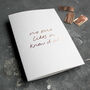'No One Likes A Know It All' Hand Foiled Card, thumbnail 2 of 3