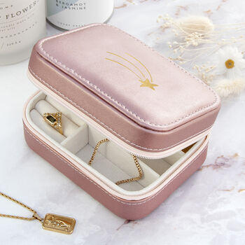 Shooting Star Pink Jewellery Case, 2 of 9