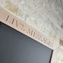 Personalised White Oiled Oak Cork Or Chalk Notice Board, thumbnail 7 of 7