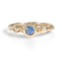 Gold Engagement Ring, Blue Sapphire And Diamonds, thumbnail 1 of 2