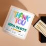 Personalised Thank You Teacher Candle For Teacher Appreciation, thumbnail 3 of 6