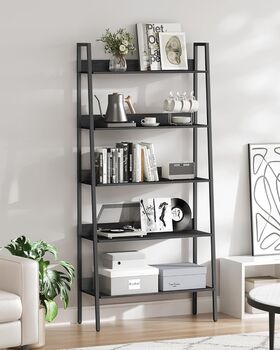 Ladder Shelf Industrial Living Room Bedroom Bookshelf, 4 of 12