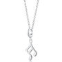 Child's Sterling Silver Music Note Necklace, thumbnail 3 of 7