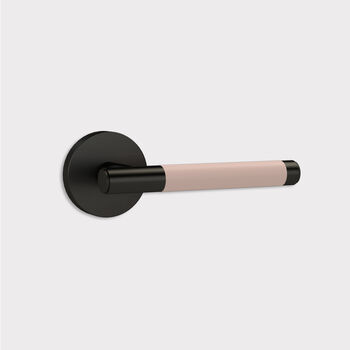 Solid Brass Lever Door Handles With Leather, 12 of 12