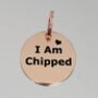 Tiny 20mm Cat ID Tags, Heart Or Round, thumbnail 2 of 7