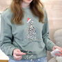 Dalmatian Christmas Jumper With Tangled Lights, thumbnail 1 of 4