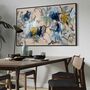 Large Blue Abstract Landscape Painting Authentic Art Contemporary, thumbnail 1 of 3