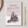 Cute Otter Family, Otterly Amazing, Mother's Day Card, thumbnail 1 of 2