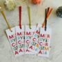 Christmas Gift Tags 'Colour Pop' Set Of Five, thumbnail 1 of 4