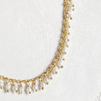 Long Pearl Fringe Necklace, 8 of 10