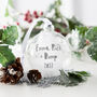 Personalised Love From Bump Christmas Bauble, thumbnail 2 of 4