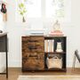 Brown Lateral File Cabinet With Open Compartment, thumbnail 2 of 7