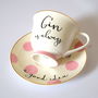 Gin Is Always A Good Idea Tea Cup And Saucer, thumbnail 4 of 4