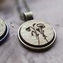 Birth Flower Necklace With Initials – Personalised Gift, thumbnail 3 of 3