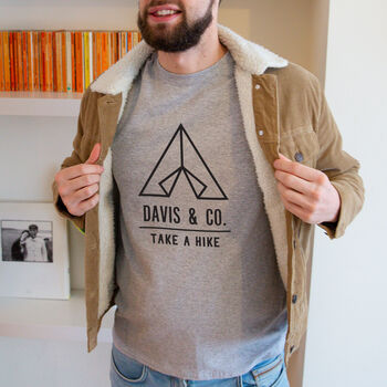 'Take A Hike' Personalised Adventure Men's T Shirt, 2 of 8