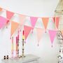 Pink Party Cotton Bunting, thumbnail 2 of 4