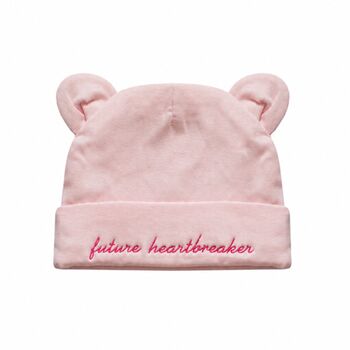 Soft Newborn Hat In Pink, 3 of 3