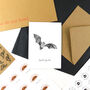 Pipistrelle Bat Print A6 Greetings Card, thumbnail 4 of 8