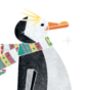 Pack Of Five Winter Penguin Christmas Charity Cards, thumbnail 2 of 6