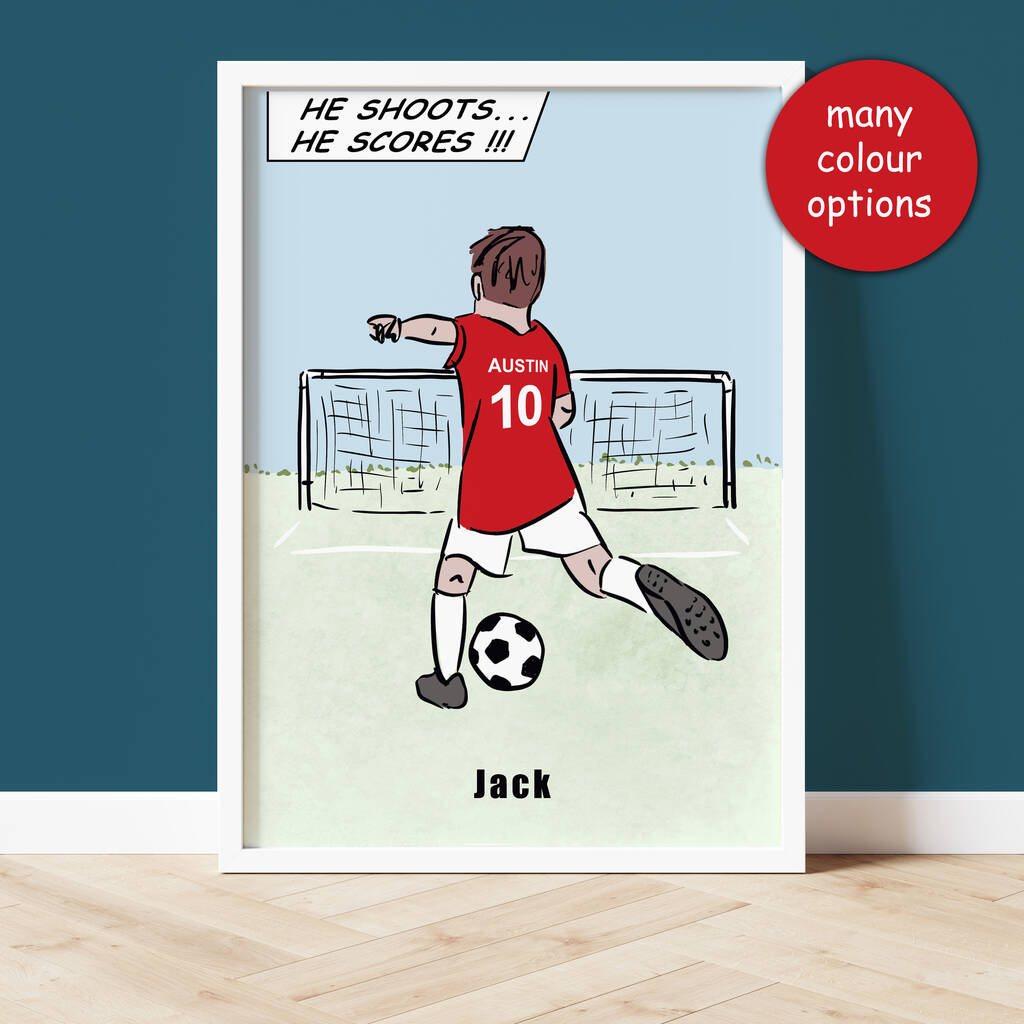 Personalised Football Print, 1 of 3