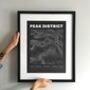 Peak District National Park Contours Art Print, thumbnail 6 of 6