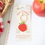 Best Teacher Apple Keyring, thumbnail 1 of 2