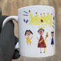 Queen's Jubilee Mug With Child's Drawing, thumbnail 2 of 2