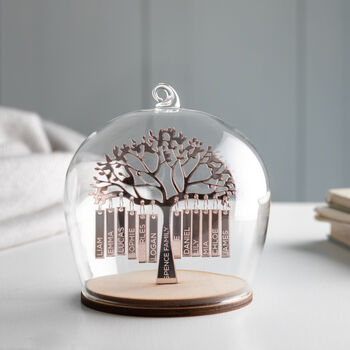 Personalised Anniversary Family Tree Dome Decoration, 9 of 11