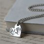 Handprint Heart Footprint Special Memory Necklace, thumbnail 2 of 3