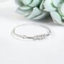 Sterling Silver Milestone Birthday Noodle Bracelet In Various Ages, thumbnail 1 of 12