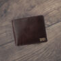 Men's Dark Brown Wallet Luxury Italian Leather Bifold Rfid Protected, thumbnail 1 of 8