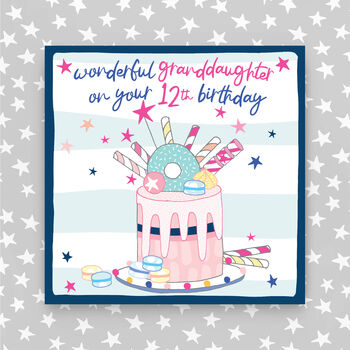 12th Birthday Card For Daughter/Granddaughter/Niece, 2 of 3