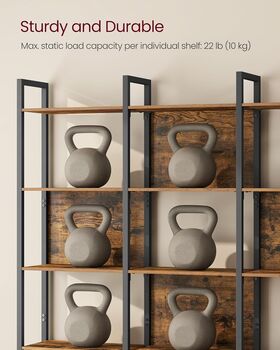 Six Level Bookcase Kitchen Storage Shelf Industrial, 5 of 6