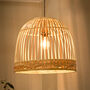 Bamboo Dome Cage Easy Fit Ceiling Shade, thumbnail 2 of 4