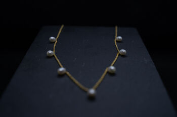 'Kalinaw' Pure Floating Rice Pearls Necklace, 7 of 11