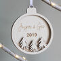 Personalised Wooden Christmas Trees Ornament, thumbnail 2 of 3