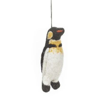 Handmade Felt Eddie The Emperor Penguin Hanging Decor, 4 of 4