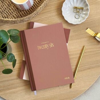 Personalised 2026 Diary And Desk Accessories Gift Set For Her, 4 of 12