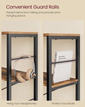 Industrial Bookshelf Shelving Unit Storage Shelf, 7 of 8