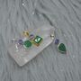Emerald Tanzanite Pendant: May December Birthstone, thumbnail 4 of 10