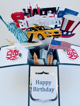 Personalisable New York Themed 3D Greeting/Gift Card, 12 of 12