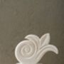 White Marble Laurel Leaf Sculpture, thumbnail 1 of 4