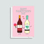 'Valentwine' Funny Wine Valentine's Day Card, thumbnail 3 of 3