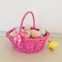 Vintage Hand Painted Pink Egg Basket ~ One, thumbnail 3 of 6